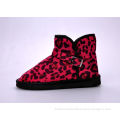 Lightweight Ladies / Womens Winter Snow Boots With Red Leopard Print